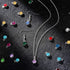 Hicarer 108 Pieces Crystal Birthstone Charms DIY Jewelry Necklace Bracelet Beads Pendant with Rings Mixed Handmade Round Crystal Charm for Earring...