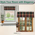 Park Designs Farmhouse Kitchen Valances for Windows - Plaid Pine Cone | Fall Decor Window Valance Curtain | Plaid Curtain Windows | 72"x14"...