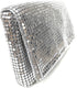 Women Vintage Evening Clutch Metal Mesh soft purse with Short Shoulder Strap...