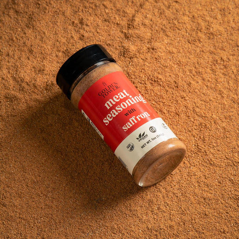 Steak and Meat Seasoning with Saffron - 100% Natural Herbs and Spices, BBQ Seasoning, Grill Seasoning, Non-GMO, No-MSG, Gluten Free, Natural Ingre...