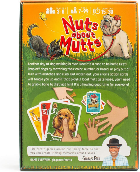 Grandpa Beck's Games Nuts About Mutts - Family-Friendly Hand-Elimination Card Game - for Kids, Teens, and Adults - from The Creators of Cover Your...
