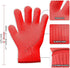 Killer's Instinct Outdoors 1 Pair Heat Resistant Gloves Oven Gloves Heat Resistant with Fingers Red Mitts Kitchen Pot Holders Cotton Mitts Red Kit...