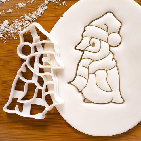 Set of 2 Christmas Animals cookie cutters (Designs: Alpaca and Baby Penguin), 2 pieces - Bakerlogy...