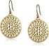 Lucky Brand Two Tone Open Work Drop Earrings...
