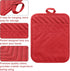 GROBRO7 5Pack Pocket Pot Holders Cotton Heat Resistant Potholder Multipurpose Hot Pads Machine Washable Oven Mitts Potholders Bulk for Daily Kitch...