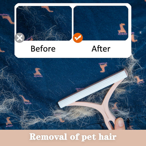 Pet Hair Remover for Couch, Carpet Scraper Fur Removal Tool for Furniture, Lint Cleaner Dog Hair, Reusable Cat Hair Removal Brush for Car Detailin...