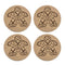 Meeple Board Game Coasters with Modern Facets Engraved (Set of 4)...