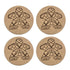 Meeple Board Game Coasters with Modern Facets Engraved (Set of 4)...