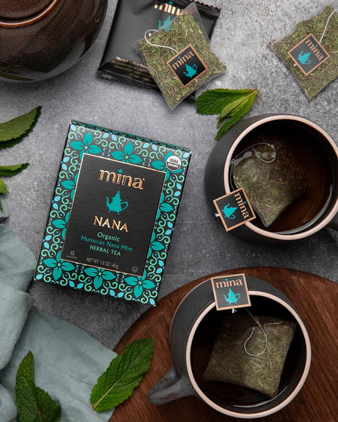 MINA Organic Moroccan Nana Mint Herbal Tea, 15 CT...