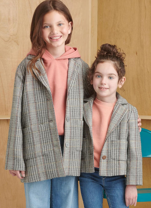 Simplicity Children's and Girls' Relaxed Fit Lined Jacket Sewing Pattern Kit, Design Code S9831, Sizes 7-8-10-12-14, Multicolor...