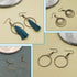 70pcs Round Earring Circle Earrings Beading Hoop Earring Finding Round Beading Hoop Earrings Bulk Earrings Pendant for DIY Craft,Earring Necklace,...