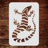 Striped Lizard, 6.5 x 10.5 inch (L) - Banded Gecko Reptile Stencils for Painting Template...