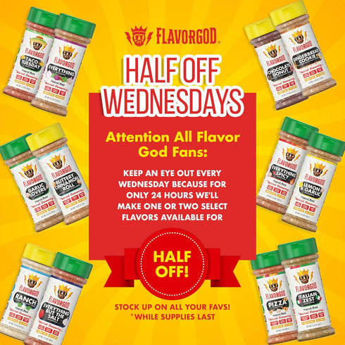Cheese Flavored Seasoning Mix by FlavorGod - Premium All Natural & Healthy Spice Blend for Chicken, Vegetables, Salad, Pizza, Tacos, & Pasta - Kos...