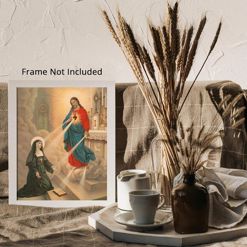 Posterizer 1 pcs-The apparition of our Lord painting poster-Religious Posters-Gifts for Christians -Decor for Church, Sunday School Classroom- unf...