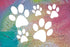 Dog Puppy Paw Prints Stencil 8.5" x 11" - Adorable Footprint Design for Pet Lovers...