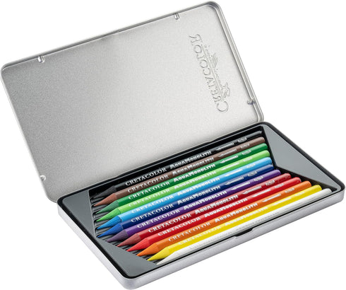 Cretacolor Aqua Monolith Watercolor Pencil Set, 12 Stk, Multicolor...
