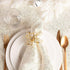 DII Holiday Dining Table Linen Sparkle Metallic Kitchen Décor, Napkin Set, 20x20, Jacquard Snowflakes, 6 Piece...