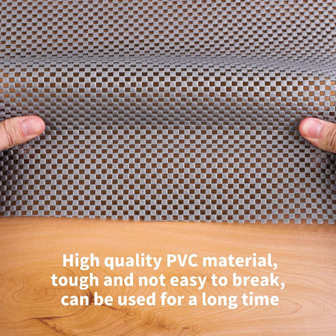 Ruisita Non-slip Mat Area Rug Pad Anti Slip Gripper Roll Rubber Matting Waterproof Floor Mat PVC Shelf Drawer Liner for Home, Office, Cars, Carava...