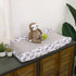 Little Love by NoJo Sloth Let's Hang Out Grey and White Changing Pad Cover...