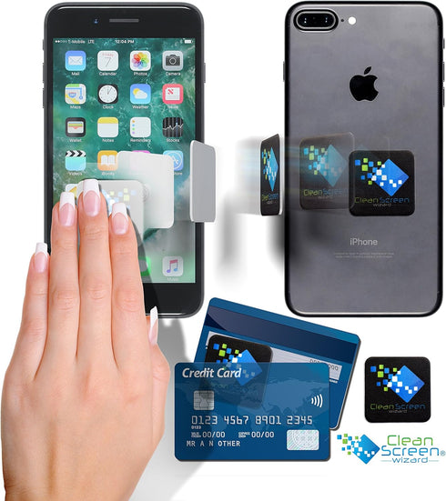 Microfiber Screen Cleaner Sticker, Handy Screen Cleaning for Cell Phone, iPhone, Samsung, Small Electronic Devices, Touch, Tech Gadgets, Stocking ...
