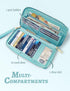 Women's Wallet Credit Card Holder Money Pockets Big Wristlet Wallet Case Coin Money Clip Organizer Purse with RFID Blocking Large Capacity with Zi...