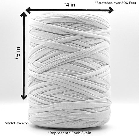 Ann G Premium T-Shirt Yarn, Super Soft Polyester, 300+ Feet, Durable, Non-Pilling, Consistent Color, Elastic (Orange)...