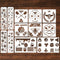 Honeybee Stencils for Painting - 12 Pcs Honeybee Stencils for Crafts Reusable, Daisy Flower Honeybee Stencils for Painting on Wood, Reusable Honey...