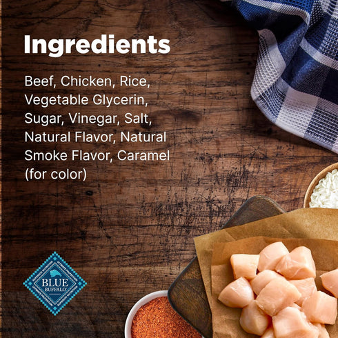 Blue Buffalo Nudges Jerky Cuts Dog Treats, Made in the USA with Natural Ingredients, Steak, 10-oz. Bag...