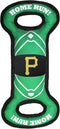 Pets First MLB PITTSBURGH PIRATES Baseball Field Dog Toy with Double rim Stitching & Inner SQUEAKER...