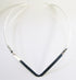 New Shiny Silver 6mm Wide V Shaped Choker Collar Necklace Wire (CV3), Silver, 16" to 18"...