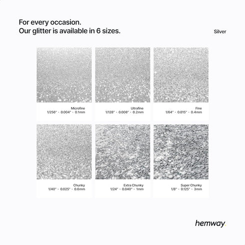 Hemway Craft Glitter Shaker 110g / 3.9oz Glitter for Arts, Crafts, Resin, Tumblers, Nails, Painting, Decoration, Festival, Cosmetic, Body - Super ...