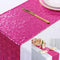 ShinyBeauty Fuchsia Sequin Table Runner - 14x108 Inch Hot Pink Bridal Shower Decor, Sparkling Party Supplies...