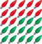 25 Pack Replacement C9 LED Christmas Light Bulbs Shatterproof C9 Led Light Bulbs 1W Mini Bulb Intermediate E17 Base Decor Red Light Bulbs Green Li...