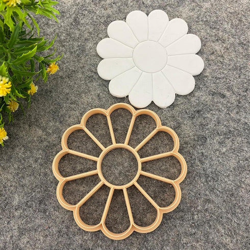 GOTO CLAY TOOLS Daisy Flower Trinket Dish Cutter, Polymer Clay Cutter, 4 inch Trinket Cutter...