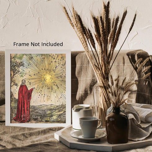 Posterizer 1 pcs-concept of a cosmological boundary inspired by medieval and alchemical art 4-Collectibles & Fine Art-Fantasy & Fiction Art-Living...