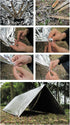Emergency Foil Thermal Blanket (Pack of 6), Survival Blankets Perfect for Outdoors, Hiking, Survival, Marathons or First Aid...