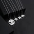 Zuo Bao Mama Bear and Baby Bear Necklace Set Mother Daughter Necklace Family Jewelry Mom Jewelry (Silver-3 cubs)...