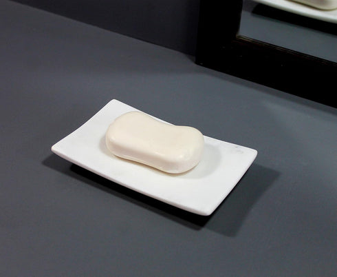 Natural Marble Stone Soap Dish Bath Accessories for Bath, Tub or Wash Basin...