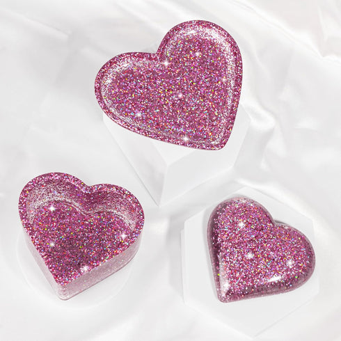 Hemway Premium Craft Glitter Shaker - Pink Holographic | 130g Extra Chunky Metallic Flake Sequins for Resin & Epoxy Crafts | Craft Supplies for Tu...