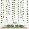 52Ft Gold Animal Green Palm Leaf Garland Banner Bunting Streamers Backdrop for Jungle Safari Animal Party Decorations Zoo Themed Wild One Forest 1...