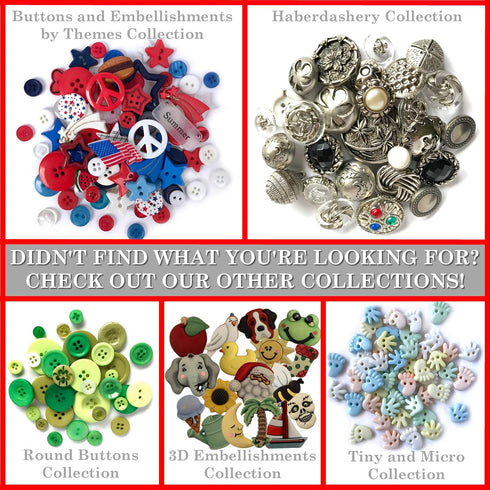Buttons Galore and More Collection of Novelty Buttons and Embellishments Based on A Variety of Themes, Holidays, and Seasons for DIY Crafts, Scrap...