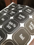 AllSpice 312 Preprinted Water Resistant Square Spice Jar Labels Set 2"...