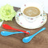 5” Ceramic Spoon Coffee Spoon Stir-stirring Spoon With Ceramic Asian Ceramic Spoons for Coffee Tea Yogurt Sauce Sugar Salt and Desserts Demitasse ...