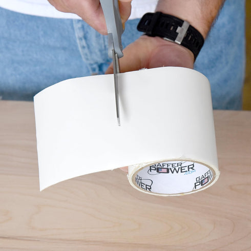 Gaffer Power Butyl Tape Patch & Seal | Waterproof | Plumbing | Pipe | USA Made Quality | Rubberized Flexible Weather Seal Tape | White | 4 Inch x ...
