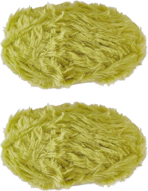 2 Roll Skeins Super Soft Fur Yarn Chunky Fluffy Faux Fur Yarn Fluffy Eyelash Yarn for Crochet Knit Blanket Rug Clothes Knitting-2×30m(2×32.8yds,51...