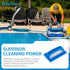 BlueStars Heavy Duty Hand-Held Sponge Swimming Pool Scrub Brush - Pool Supply Hand-Held Scrub Brush - for Pool Tile & Grout, Walls, Vinyl Liners, ...