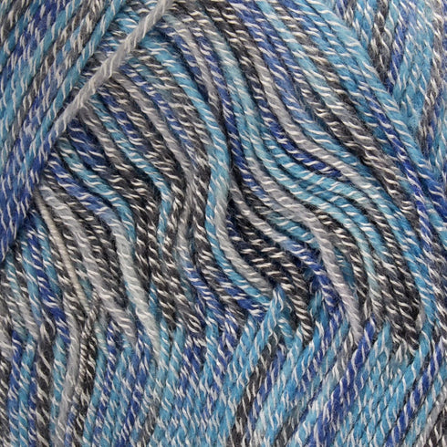 JubileeYarn Soft and Slim Yarn - Baby Weight Rayon from Bamboo Wool Blend - 50g/Skein - Blueberry Splash - 2 Skeins......