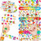 48PCS Art Party Favors 24PCS Tattoos 24PCS Slap Bracelets Wristbands Themed Birthdays Party Supplies Decorations Decor Artistry Painting Creativit...