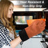 uxcell Silicone Oven Mitts, Heat Resistant Gloves Dutch Pot Holders, Kitchen Hand Protection, Non-Slip Grip Double Oven Gloves, with Hanging Loop,...