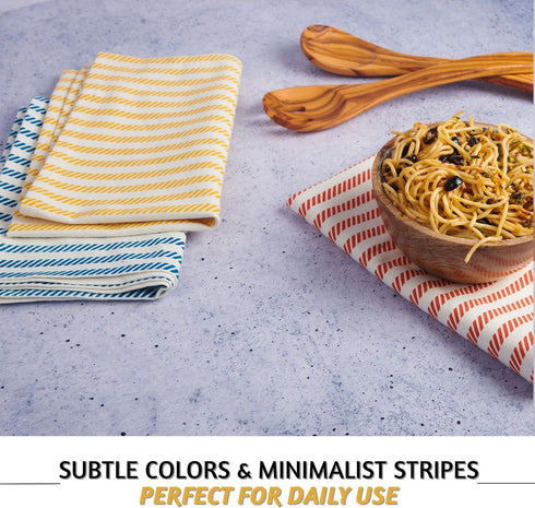 Folkulture Christmas Kitchen Towels and Dishcloths Set with Hanging Loop, Set of 3 Flour Sack Dish Towels and Dish Cloths for Drying Dishes, 100% ...